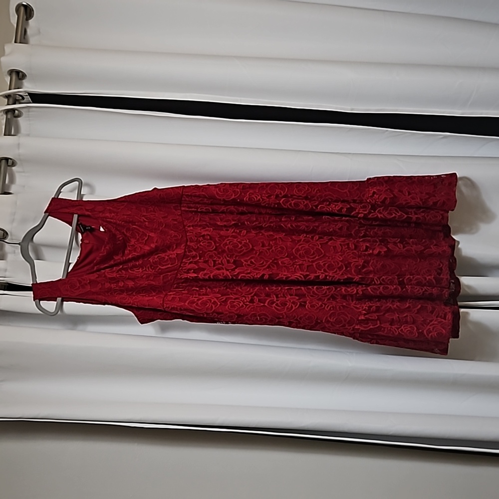 Torrid Sleeveless Red Lace Dress Size 24